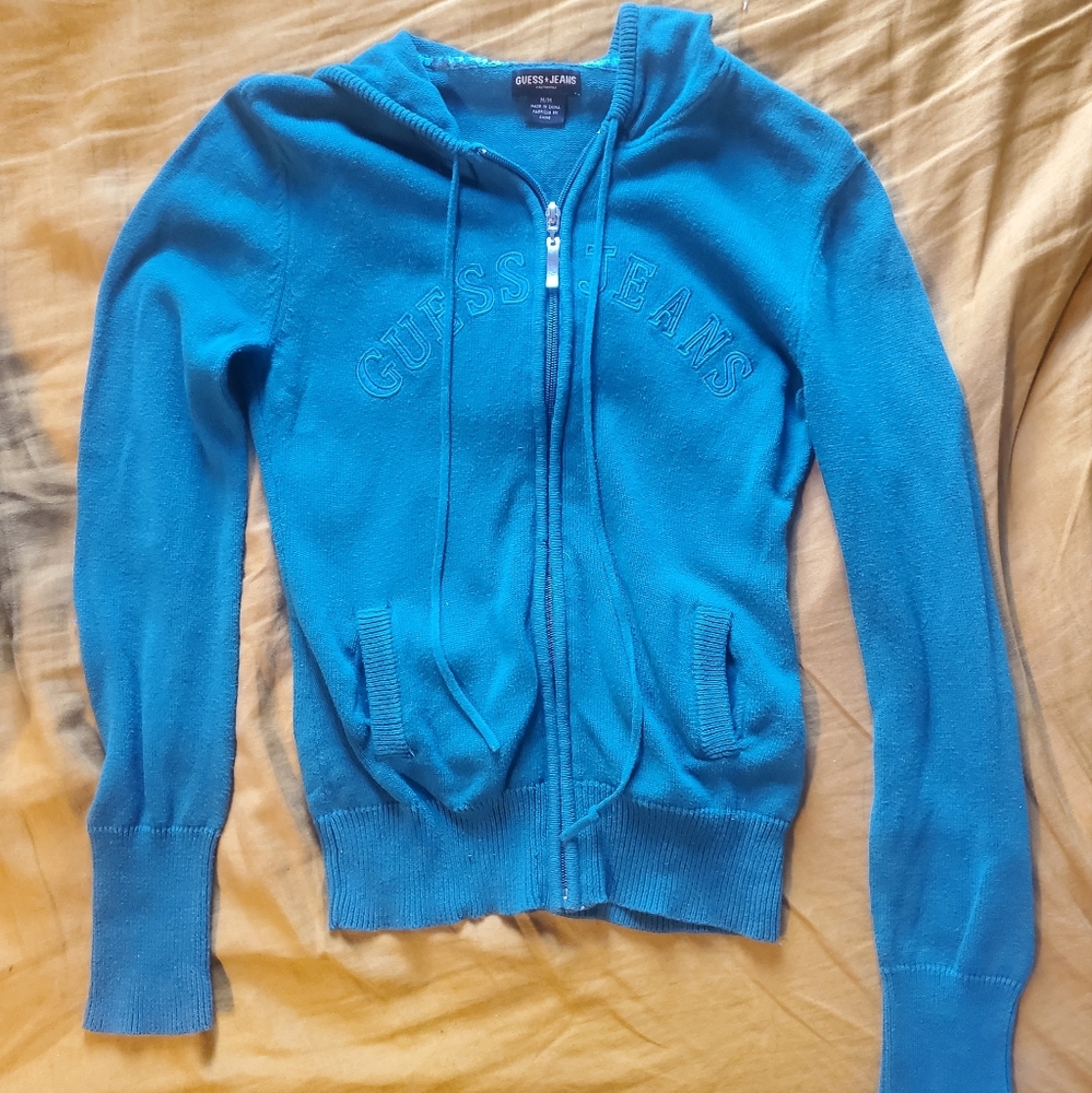 Guess Turquoise Rare Zip Up